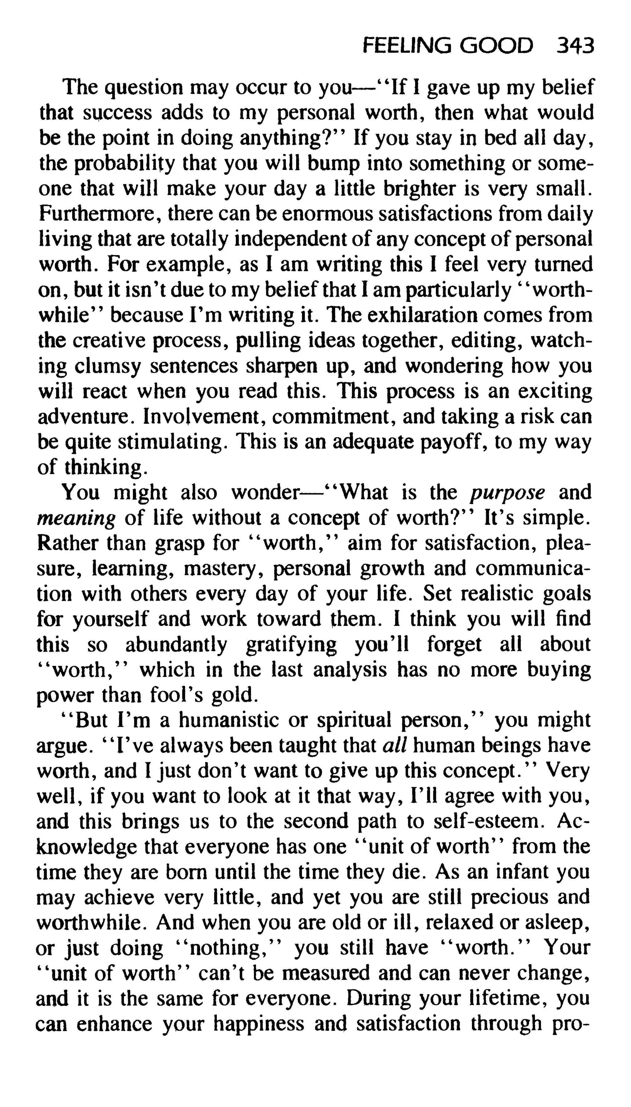 Feeling good the new mood therapy david burns