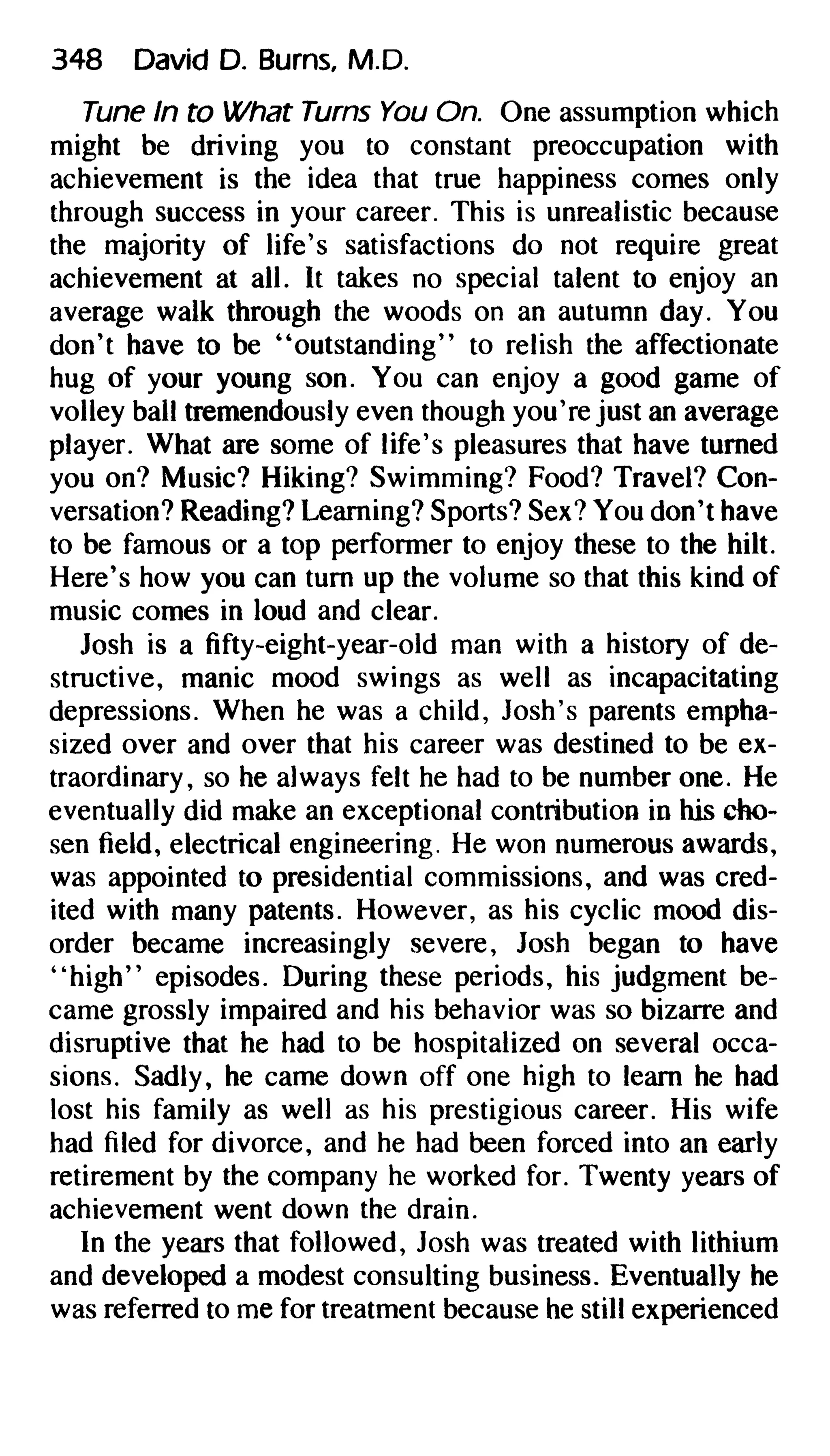 Feeling good the new mood therapy david burns