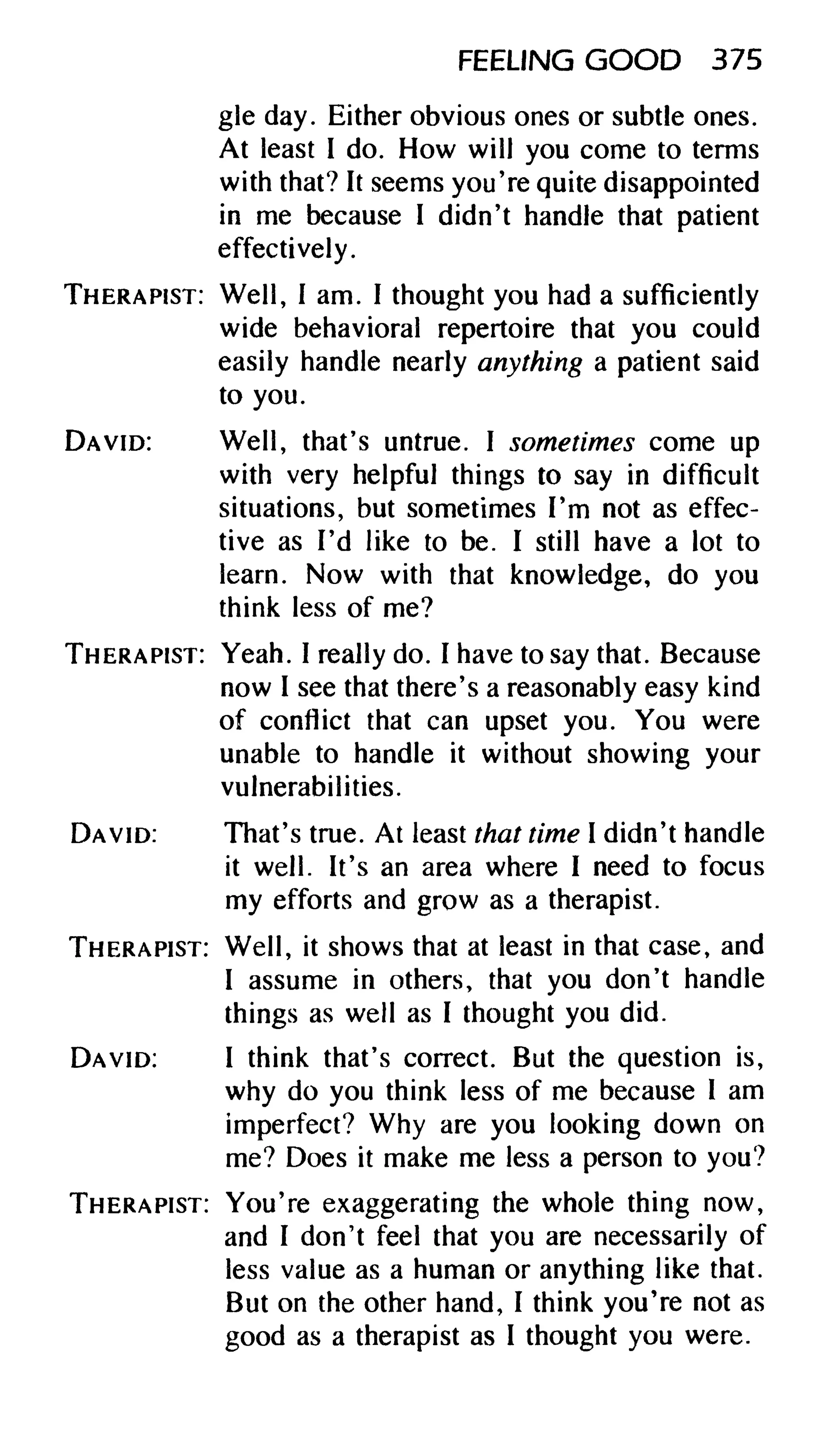 Feeling good the new mood therapy david burns