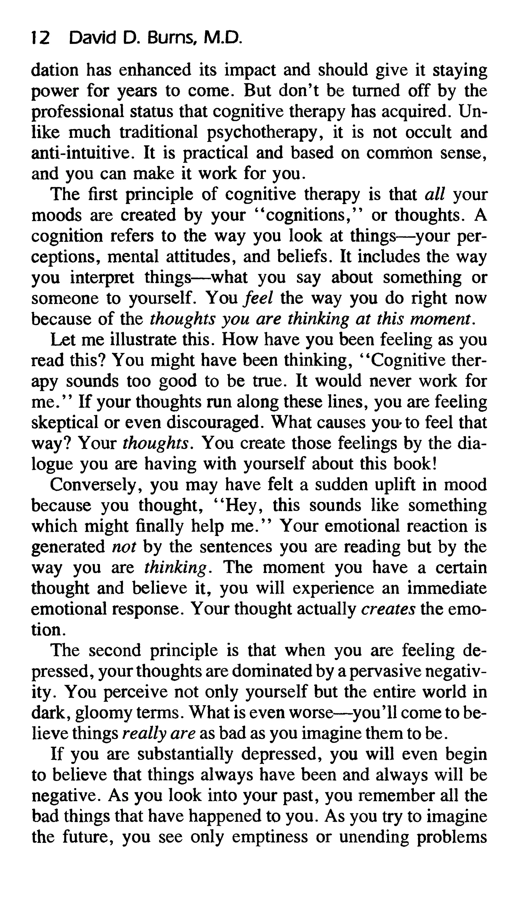 Feeling good the new mood therapy david burns