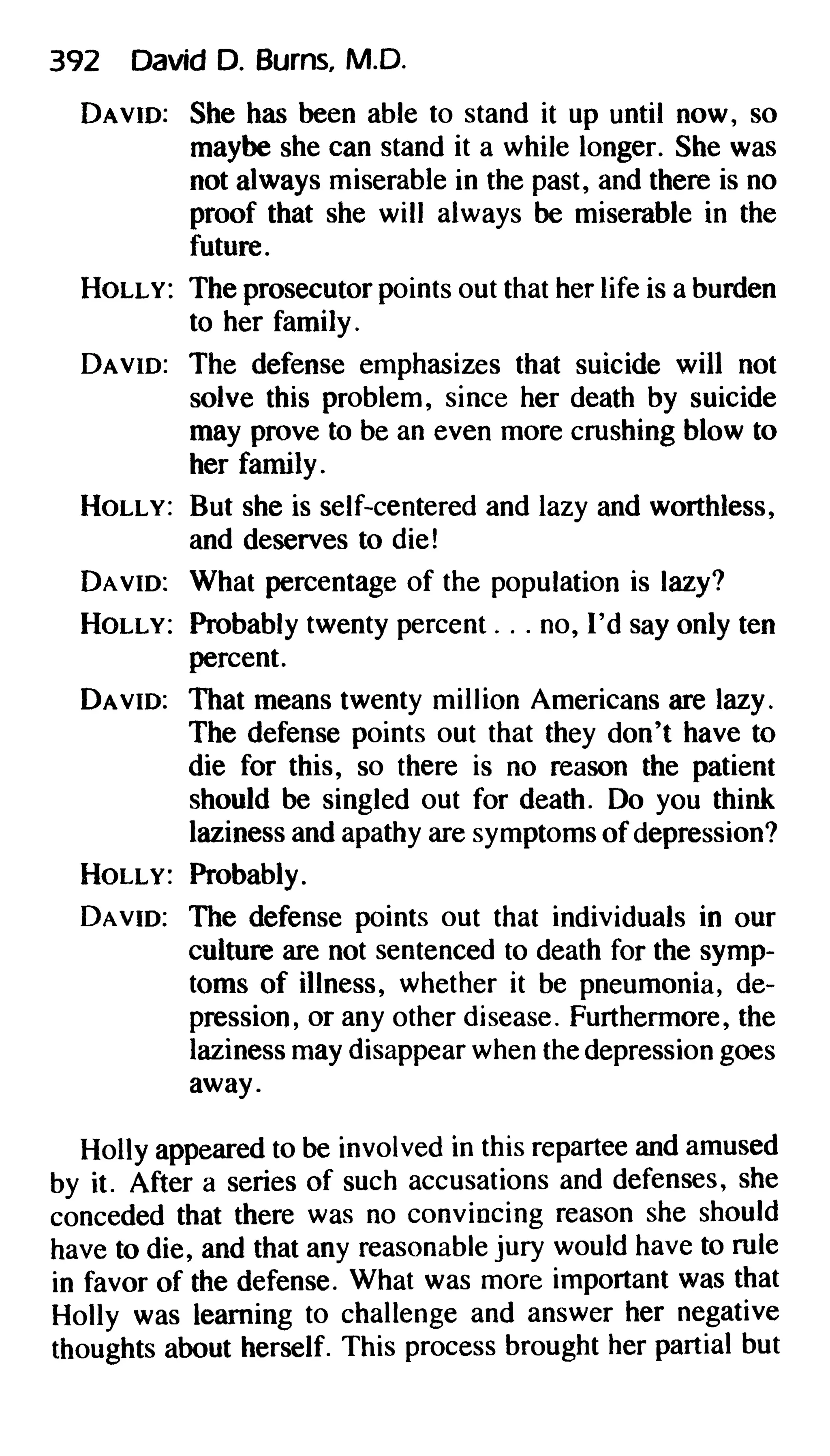 Feeling good the new mood therapy david burns