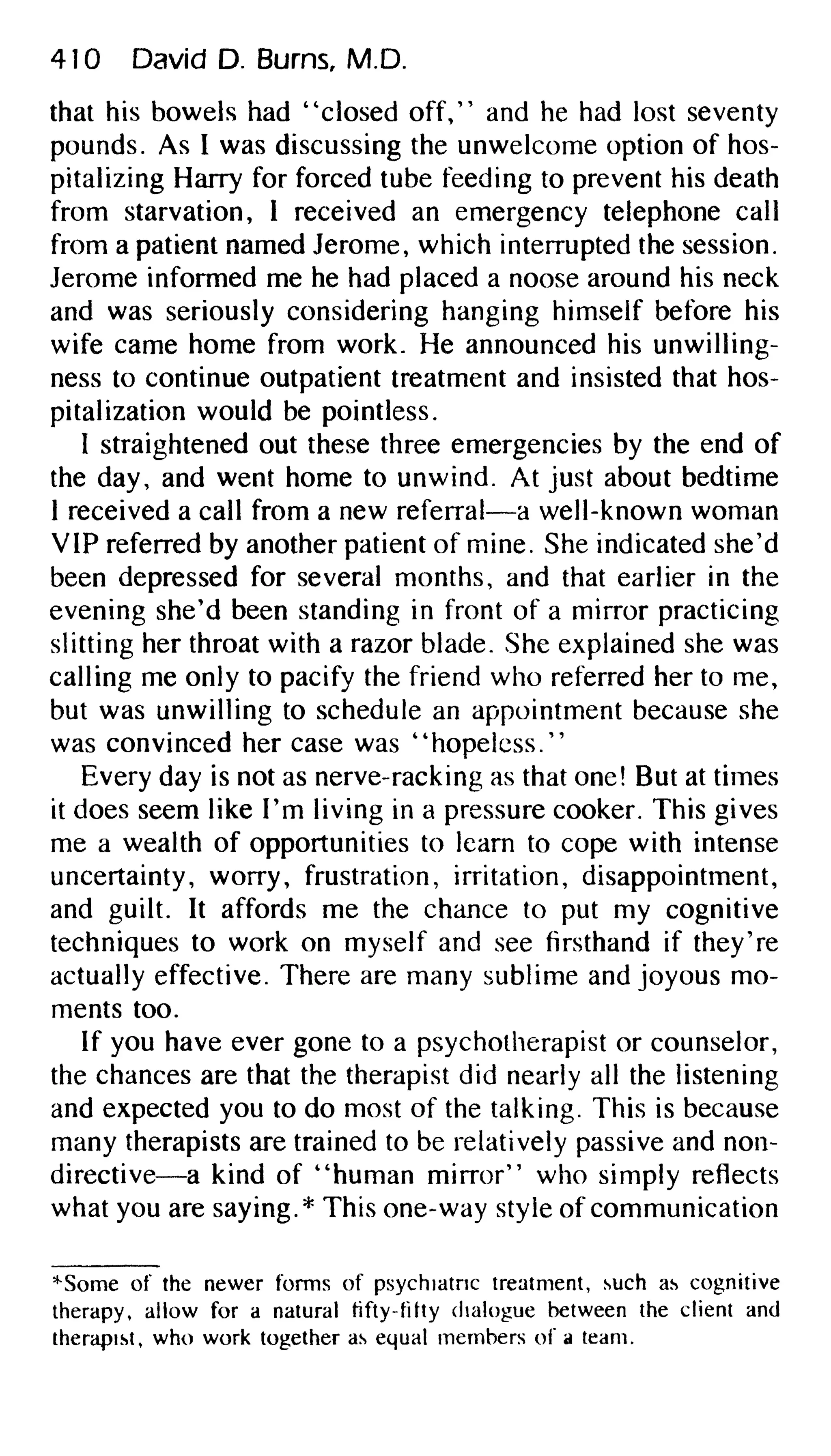 Feeling good the new mood therapy david burns