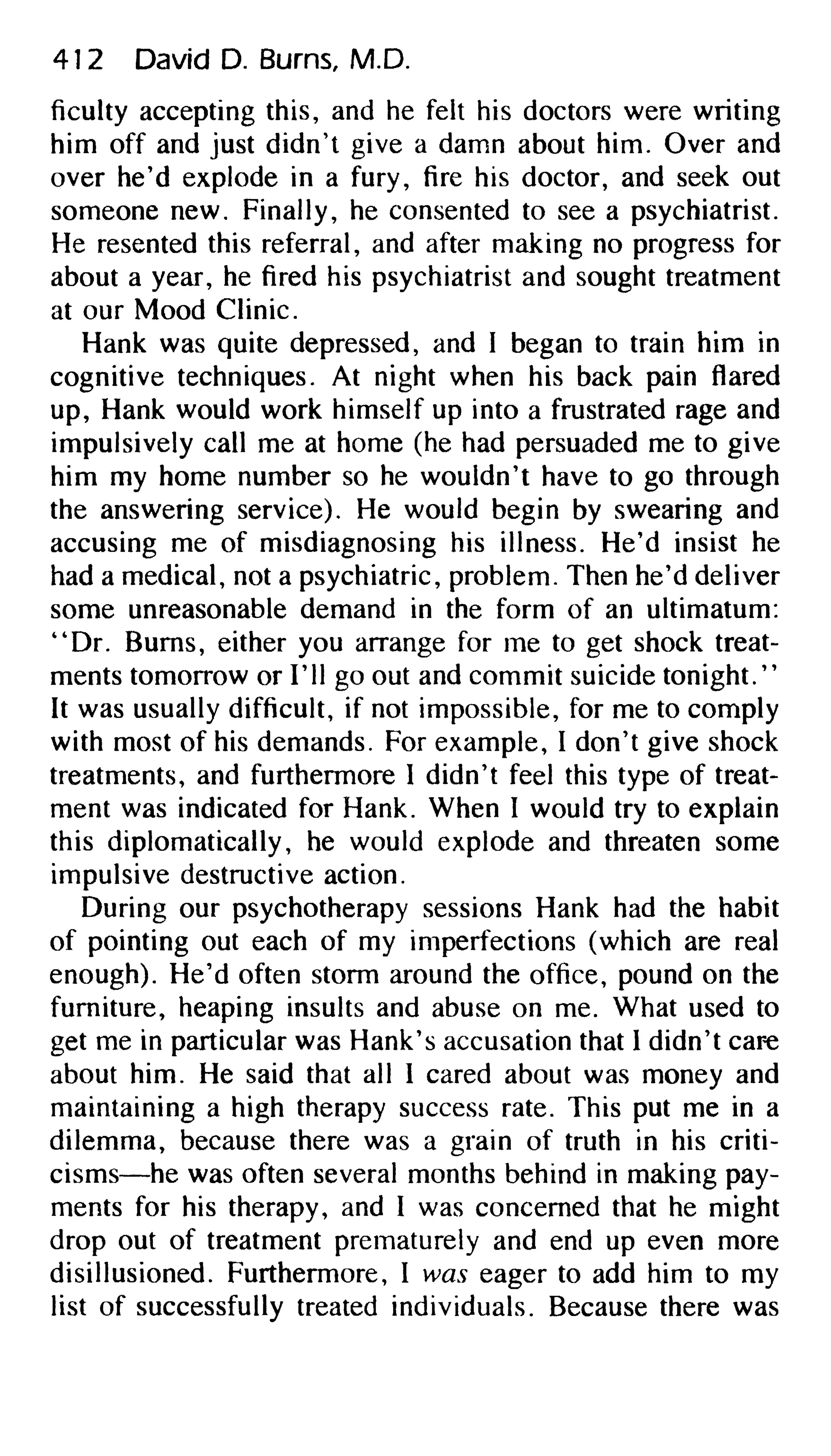 Feeling good the new mood therapy david burns