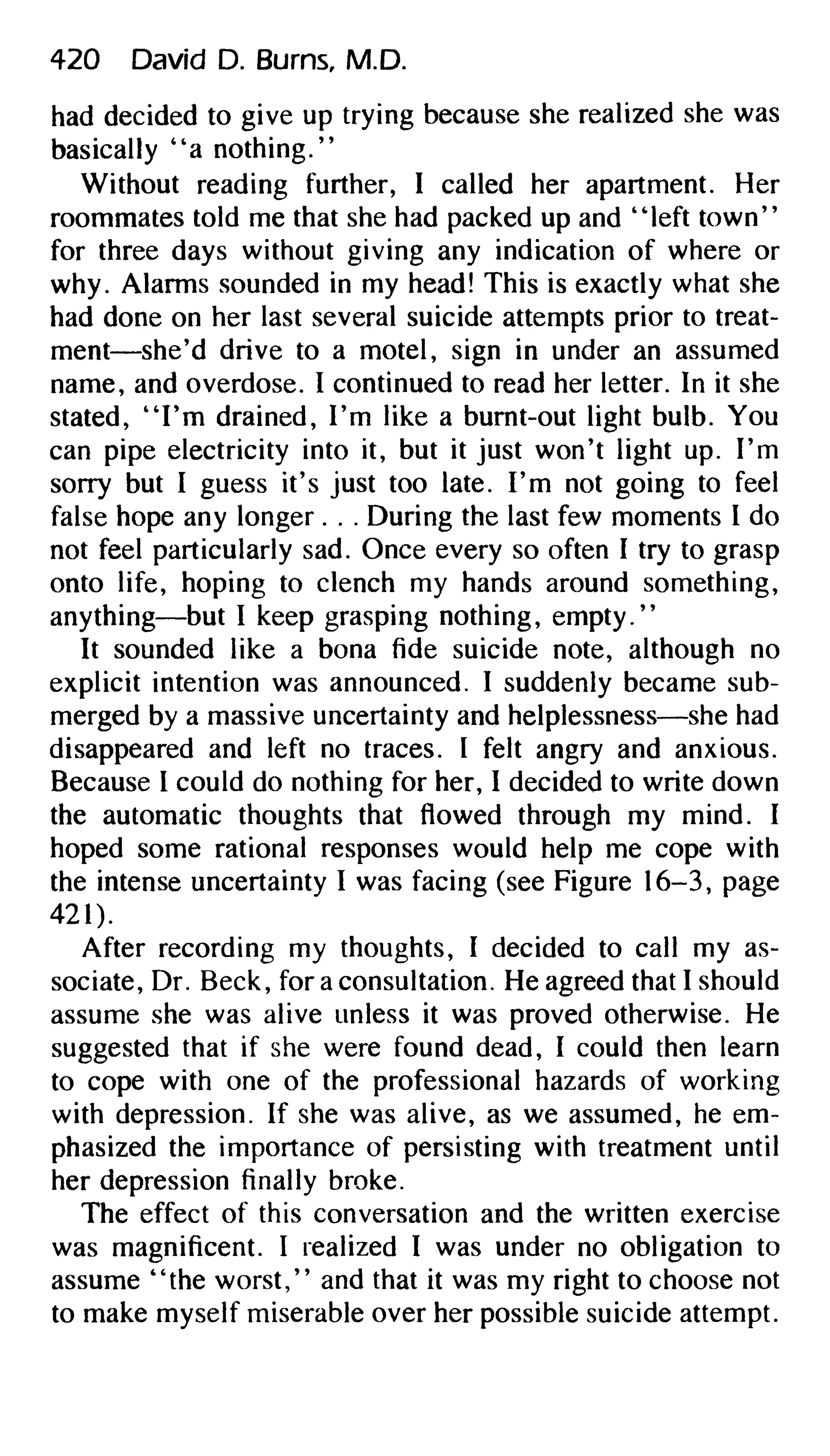 Feeling good the new mood therapy david burns