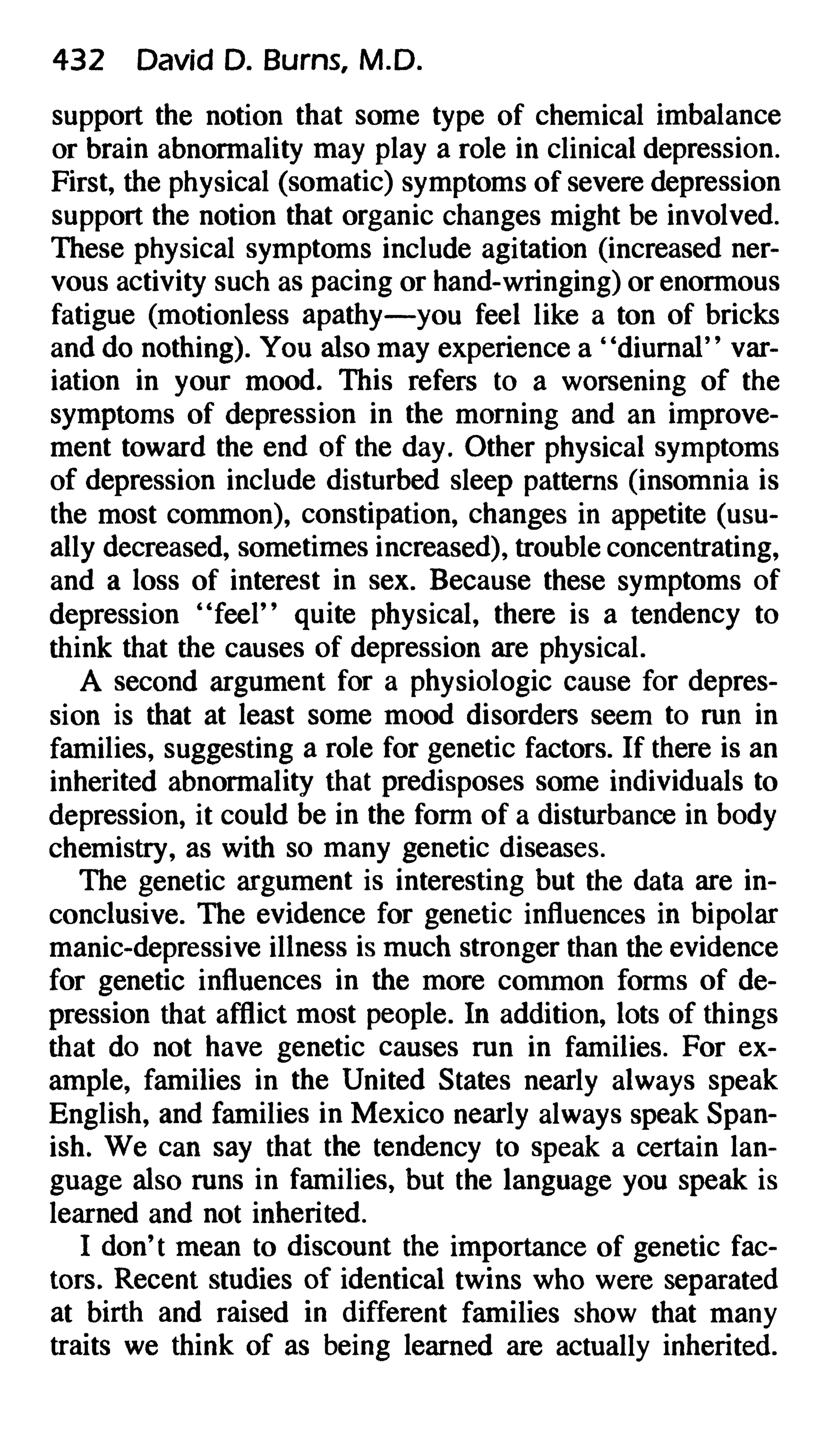 Feeling good the new mood therapy david burns