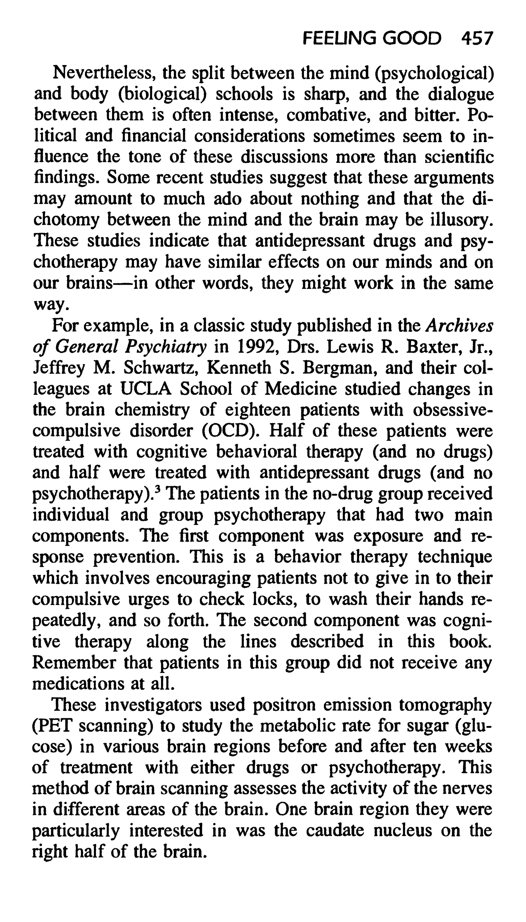 Feeling good the new mood therapy david burns