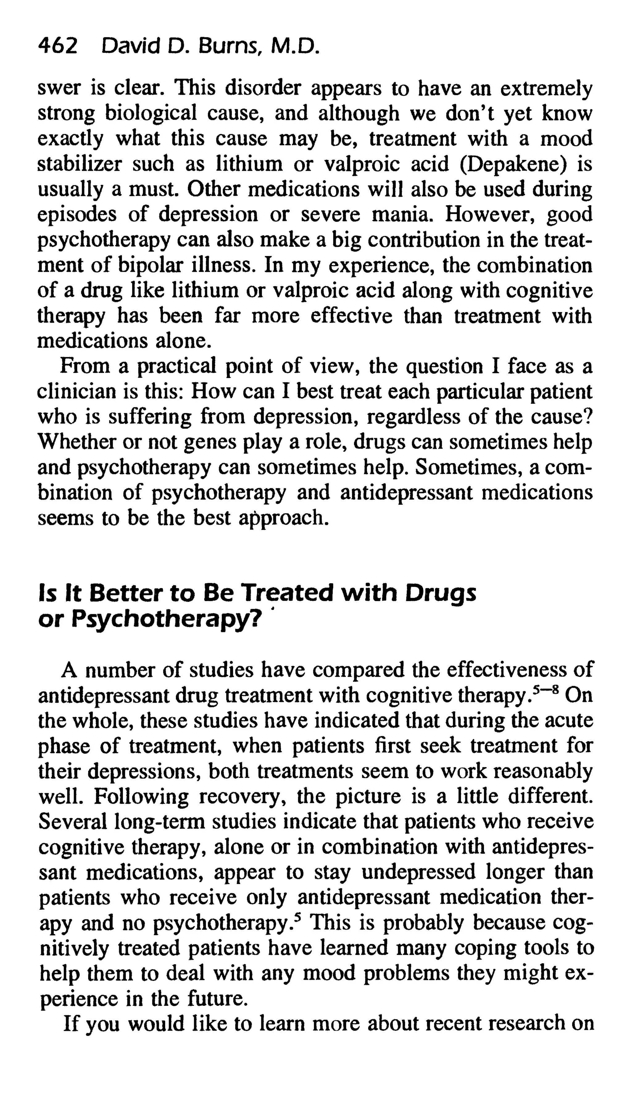 Feeling good the new mood therapy david burns