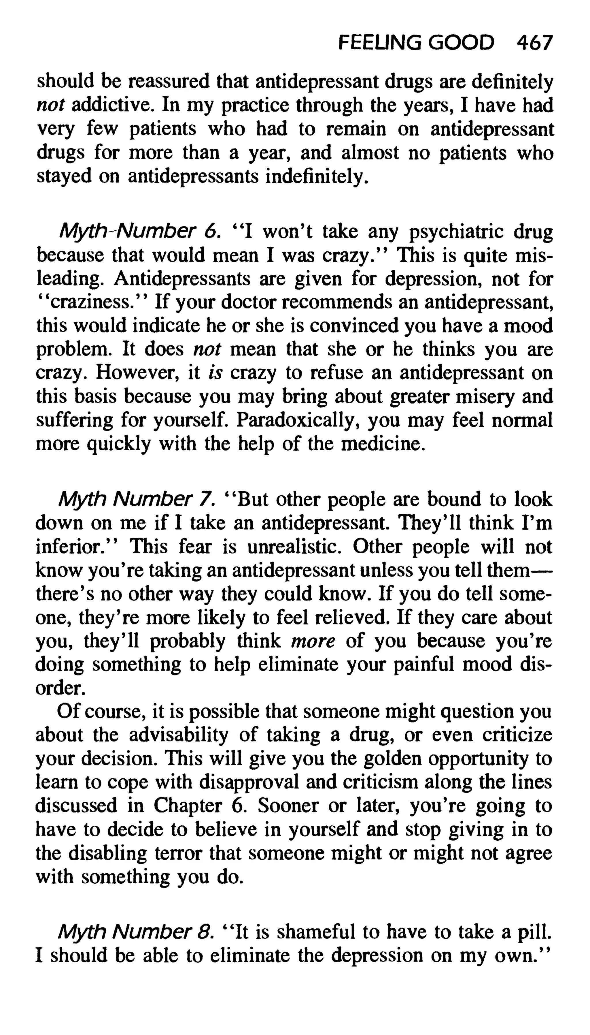 Feeling good the new mood therapy david burns