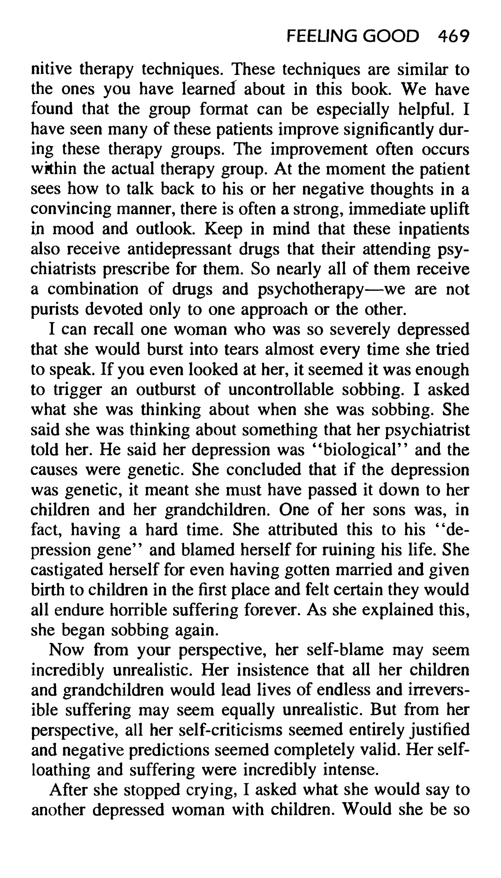 Feeling good the new mood therapy david burns