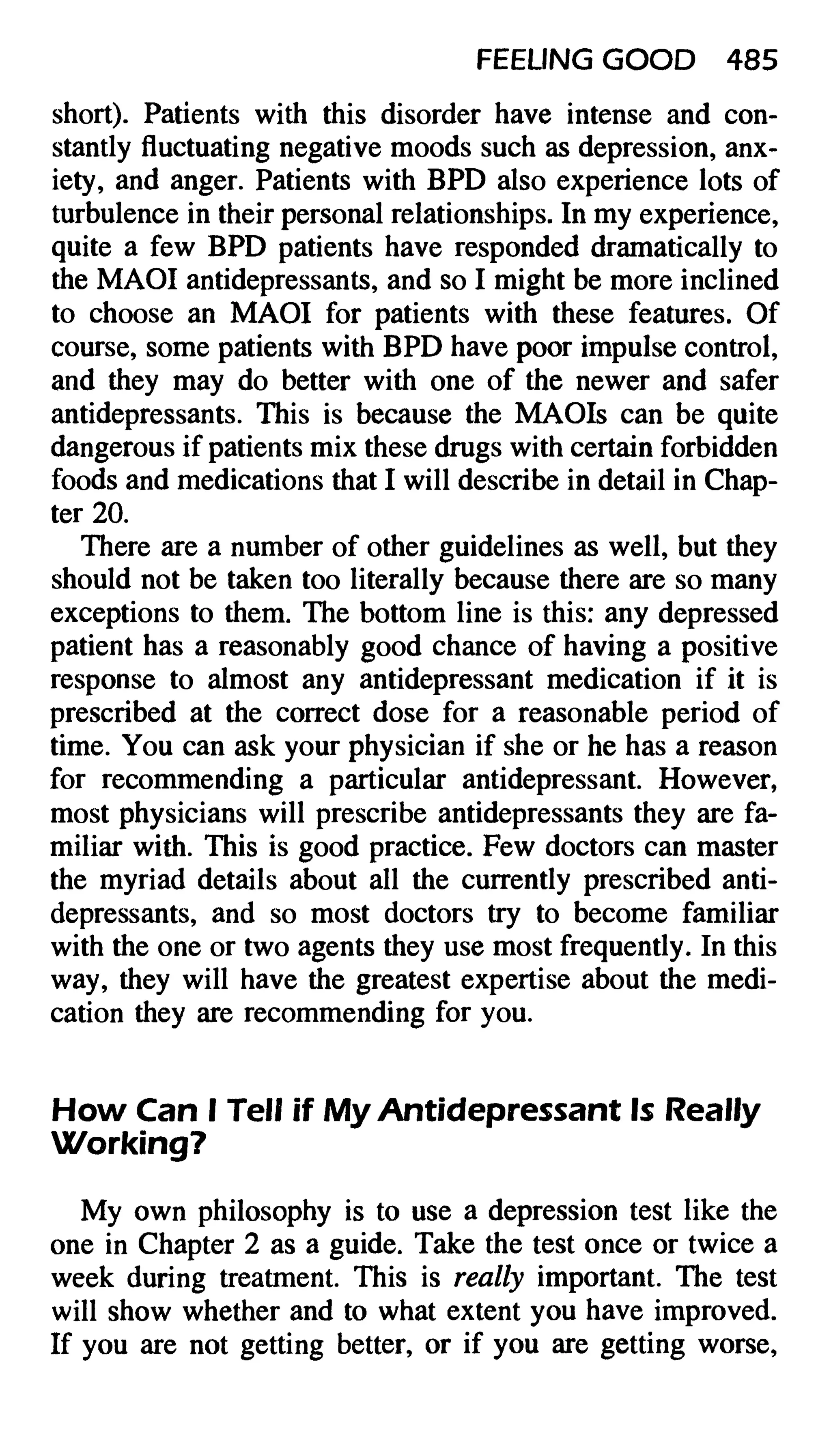 Feeling good the new mood therapy david burns