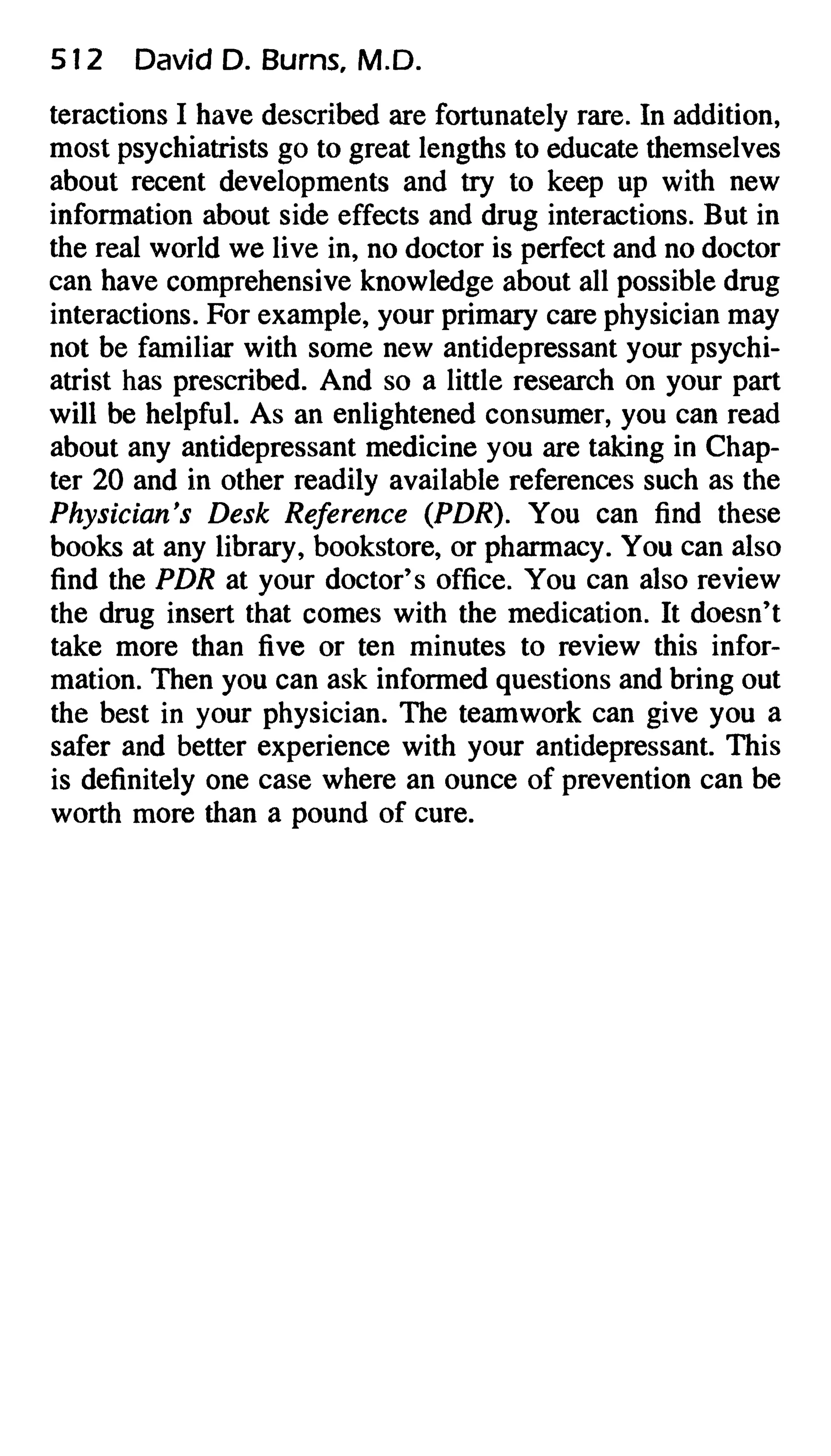 Feeling good the new mood therapy david burns