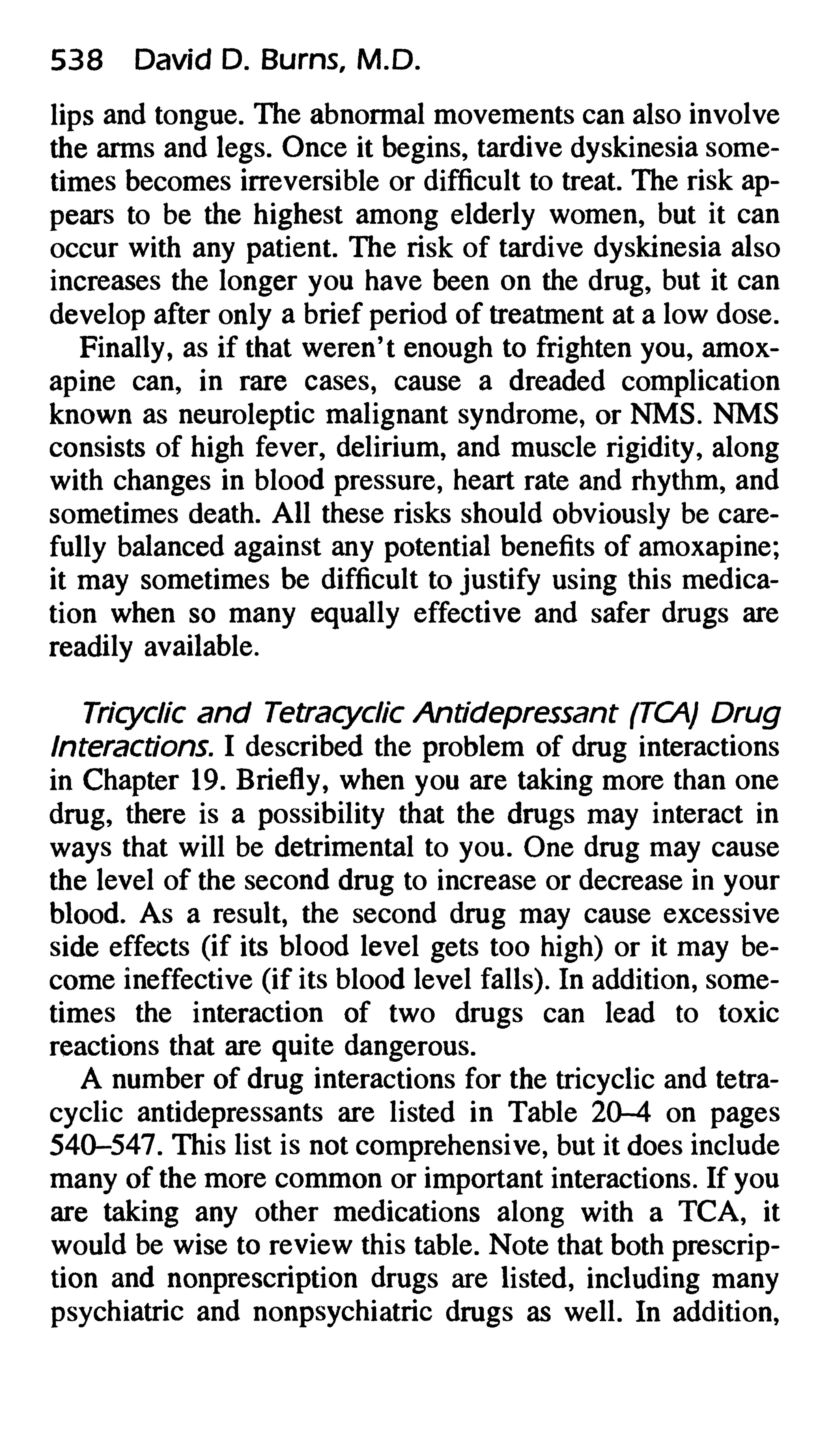 Feeling good the new mood therapy david burns