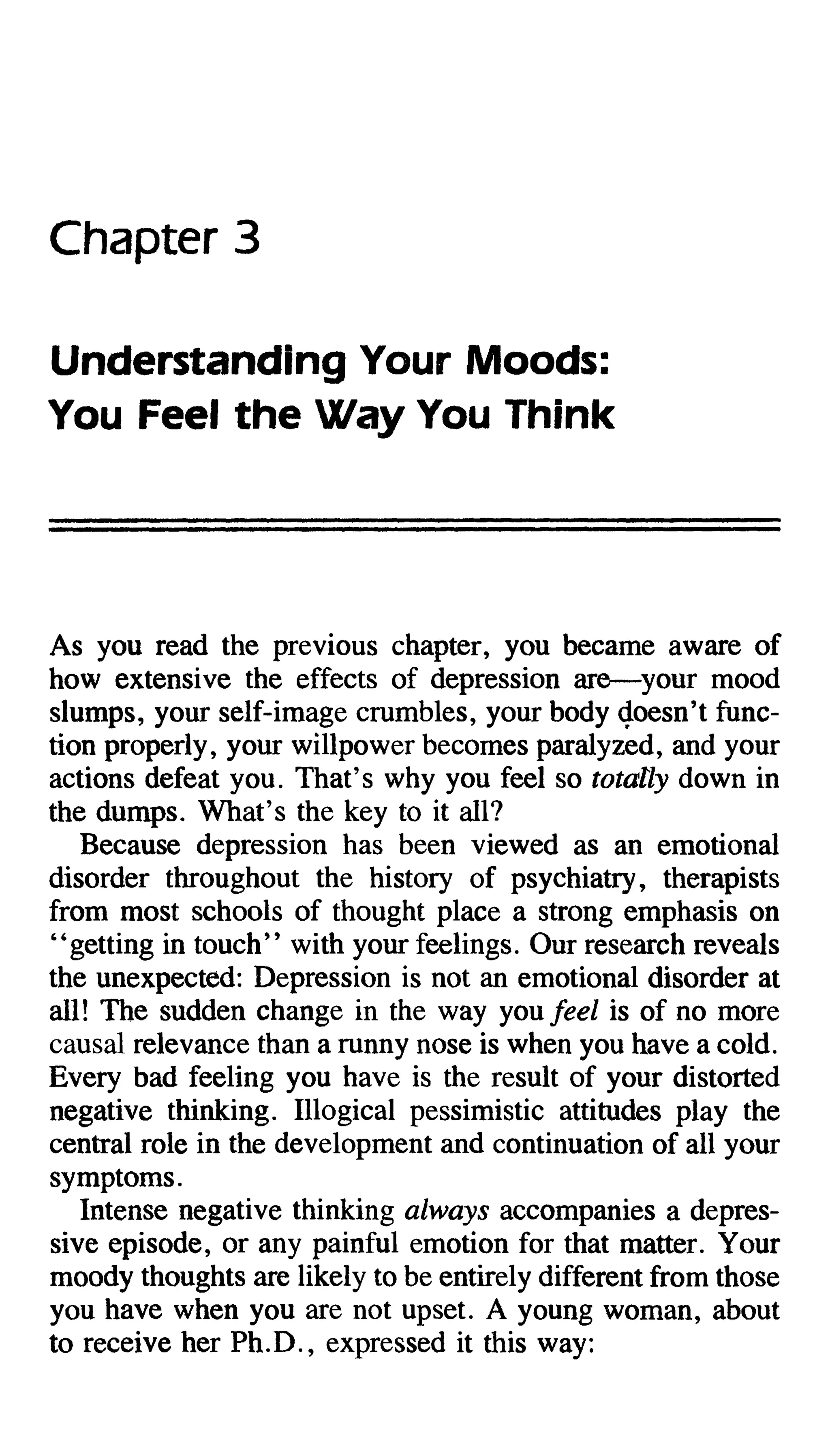 Feeling good the new mood therapy david burns