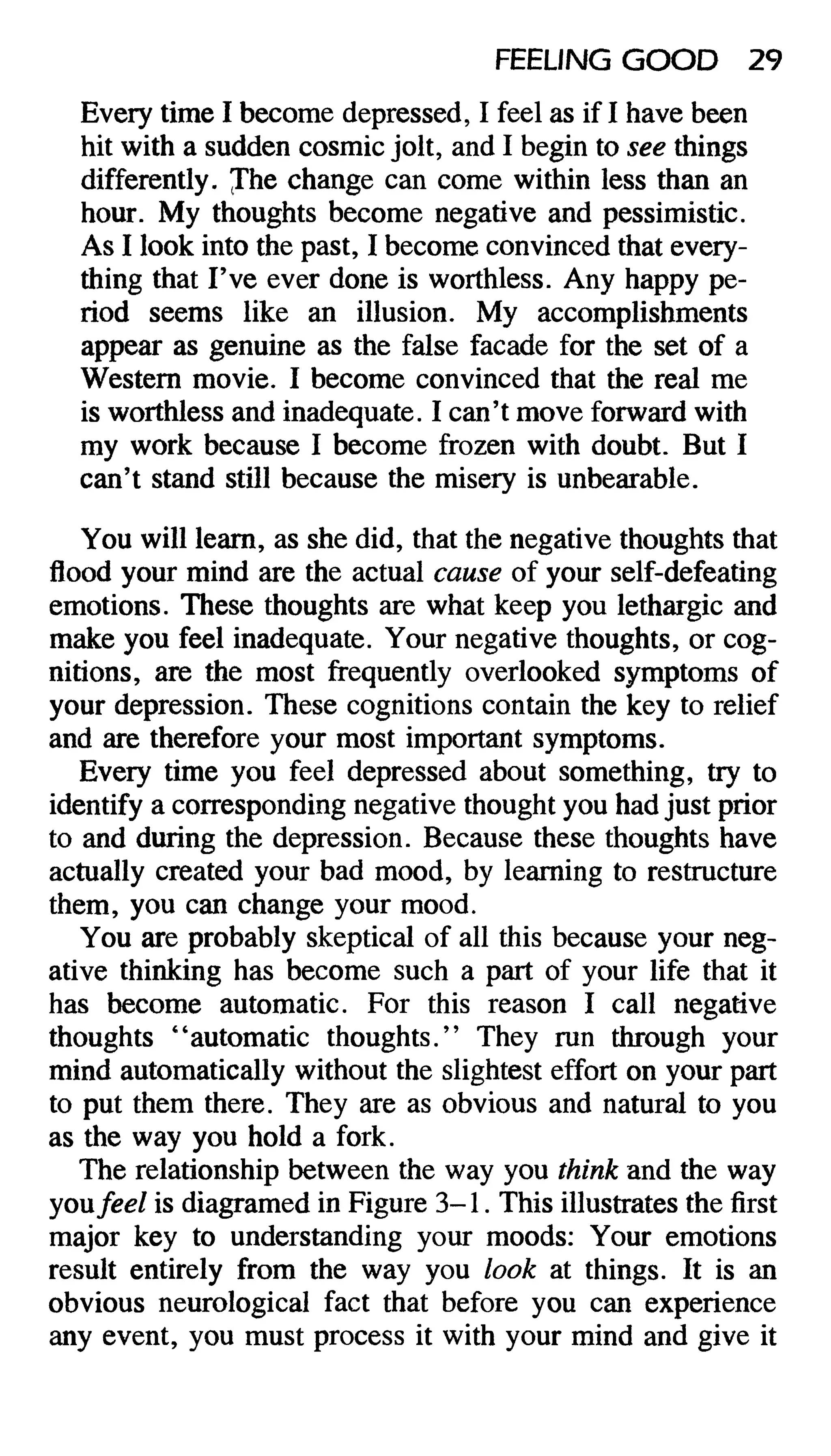 Feeling good the new mood therapy david burns