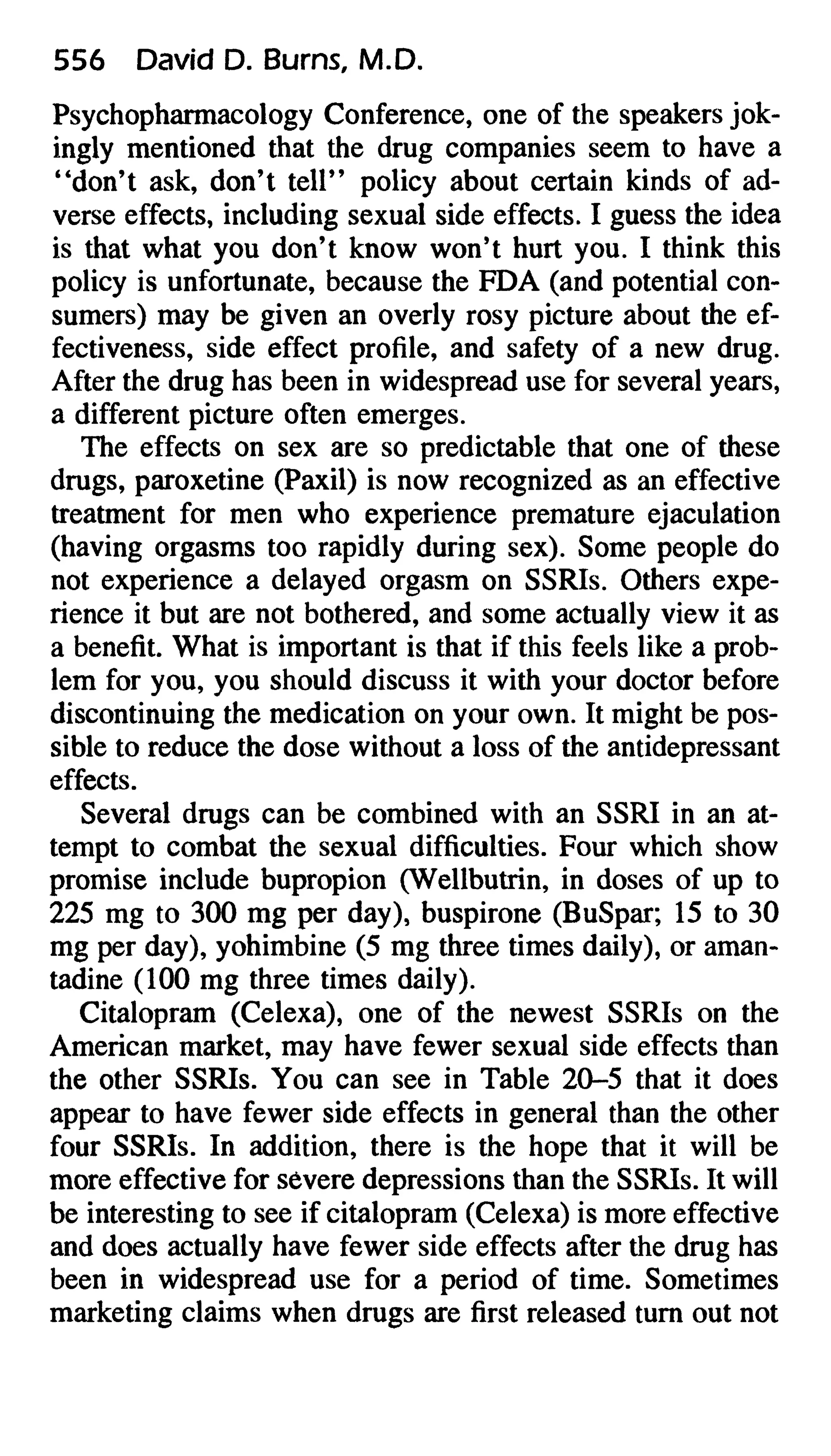 Feeling good the new mood therapy david burns