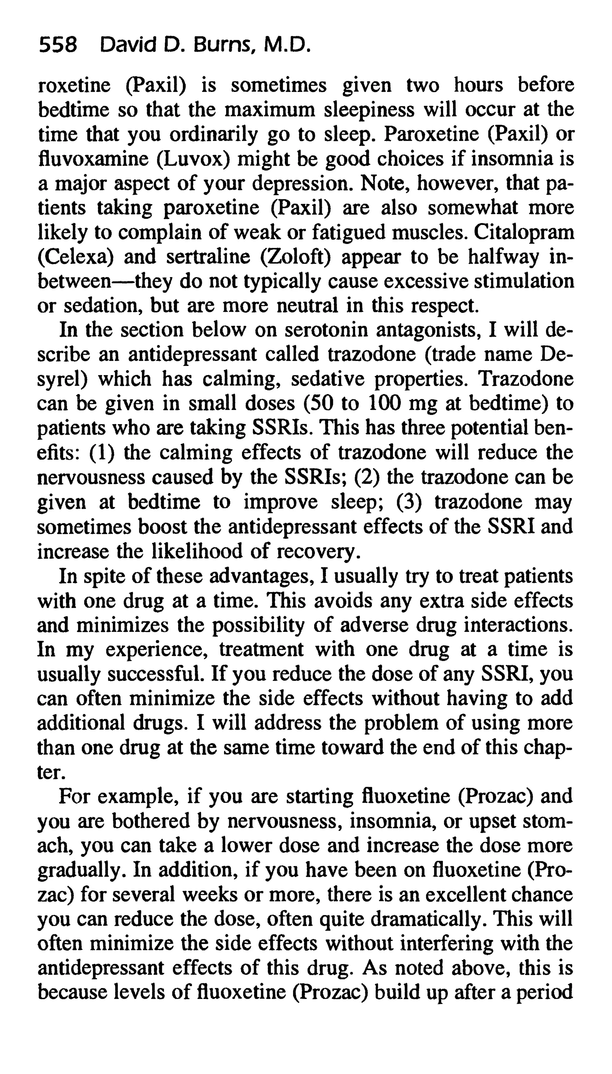 Feeling good the new mood therapy david burns