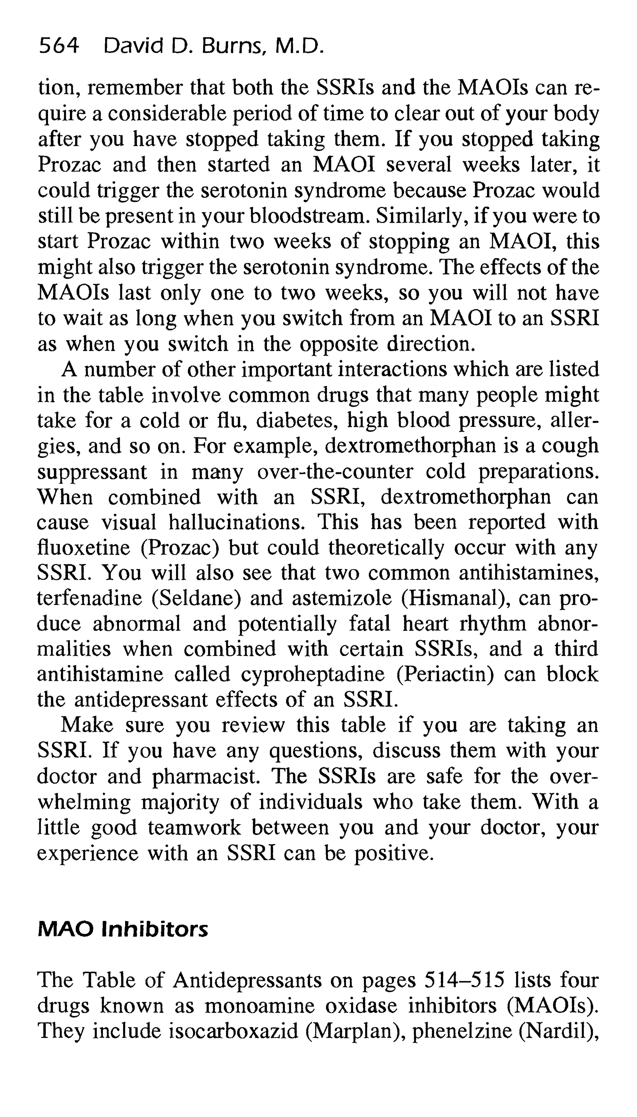 Feeling good the new mood therapy david burns