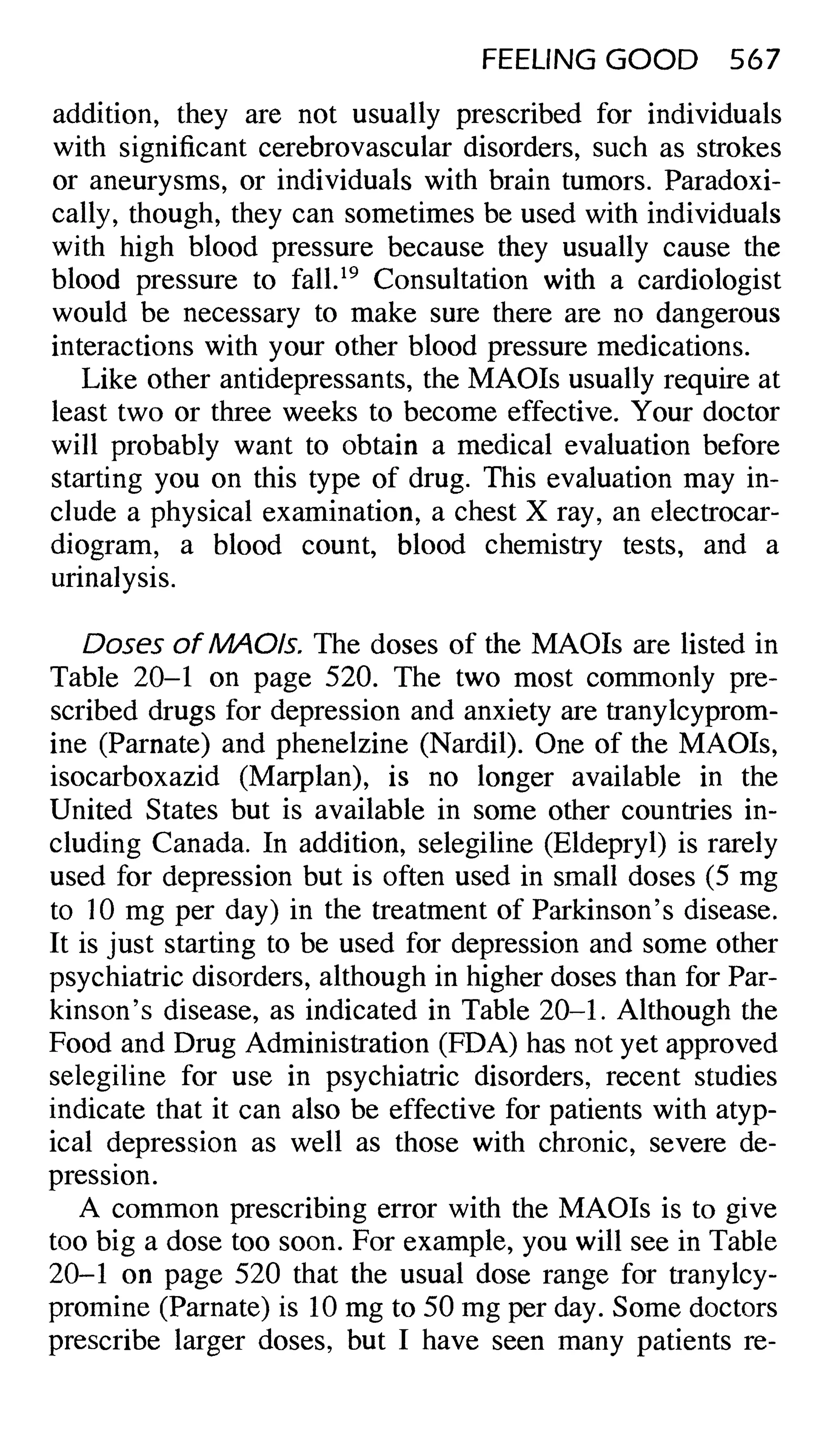 Feeling good the new mood therapy david burns