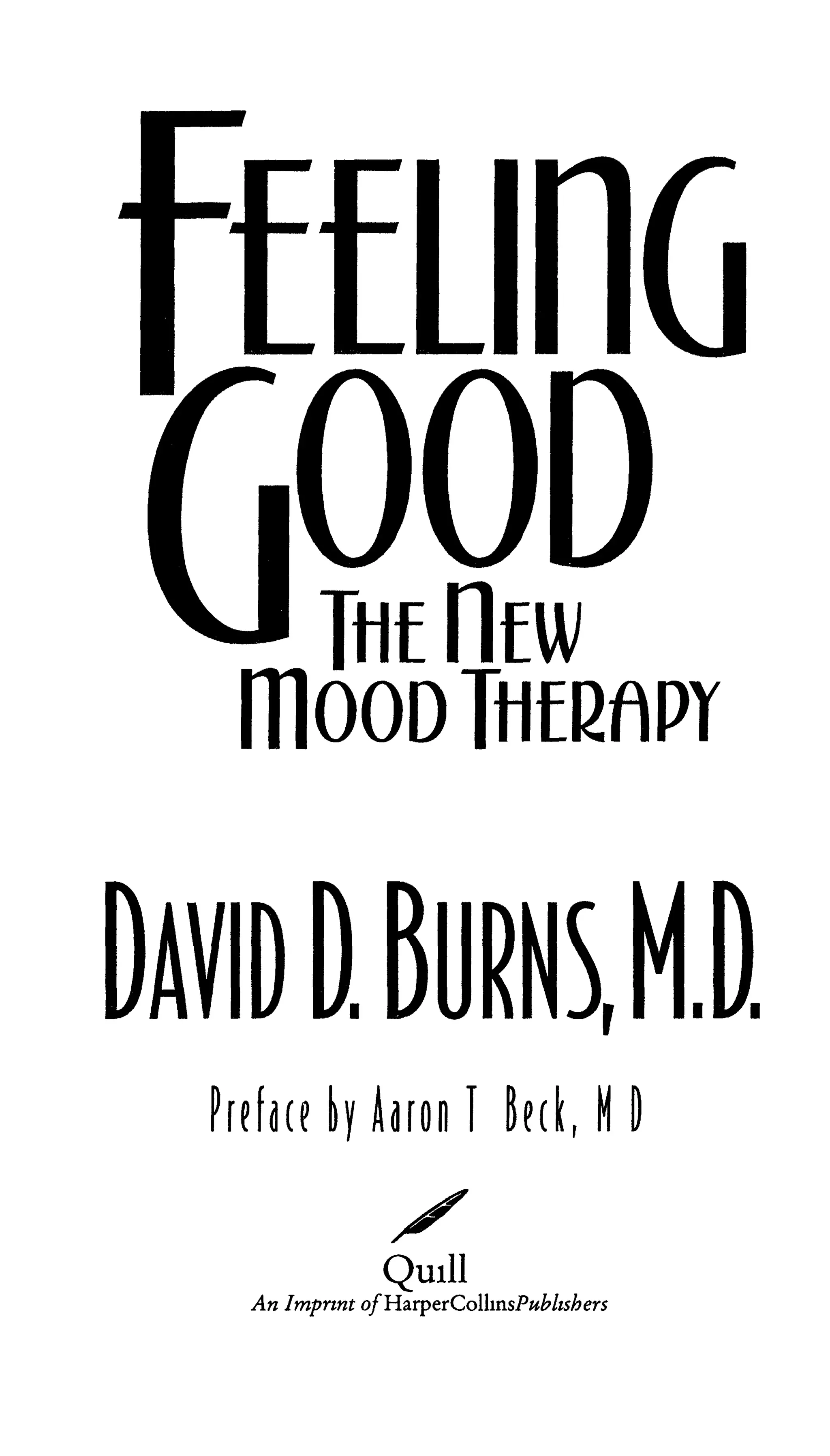 Feeling good the new mood therapy david burns PDF