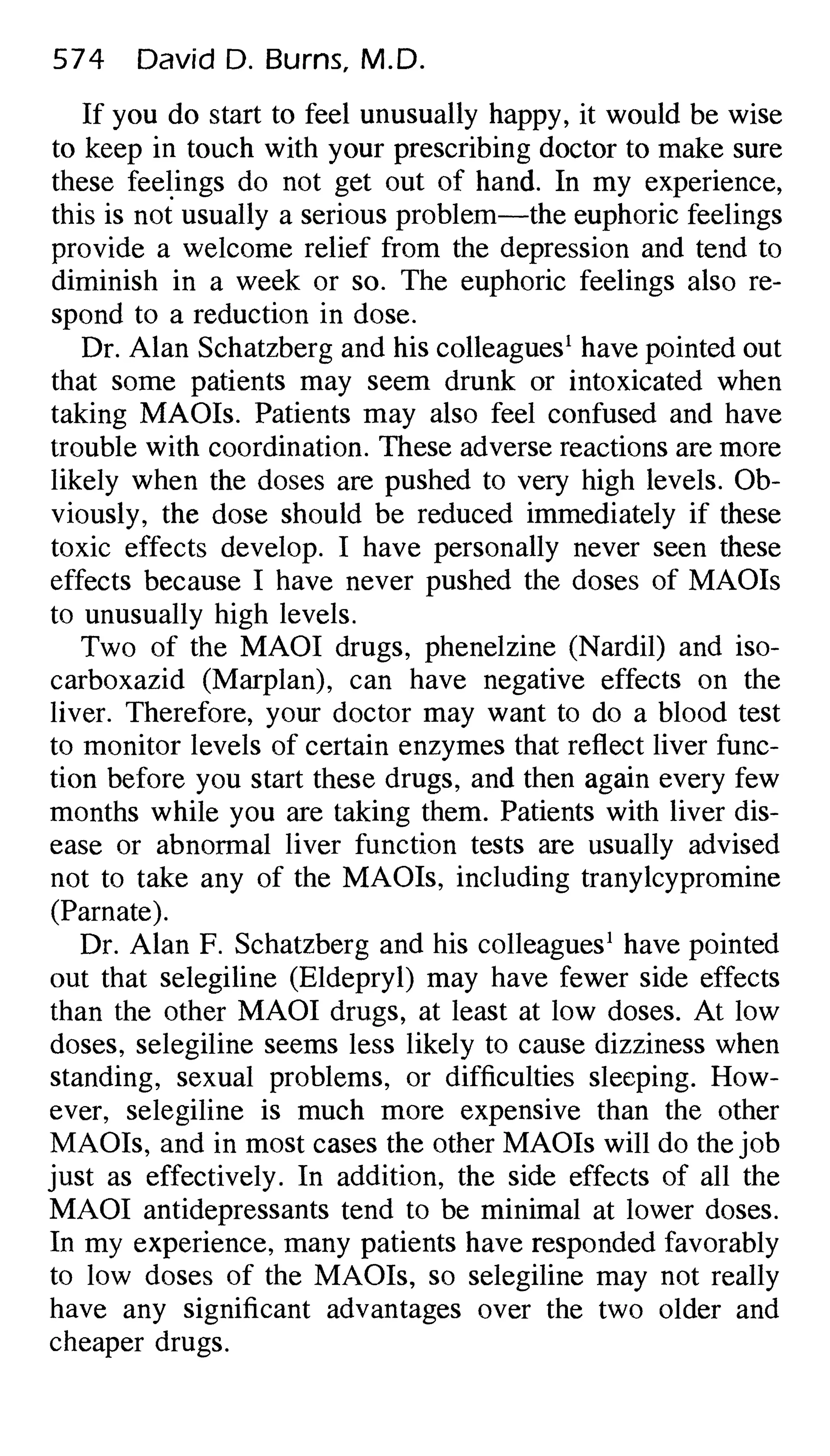 Feeling good the new mood therapy david burns