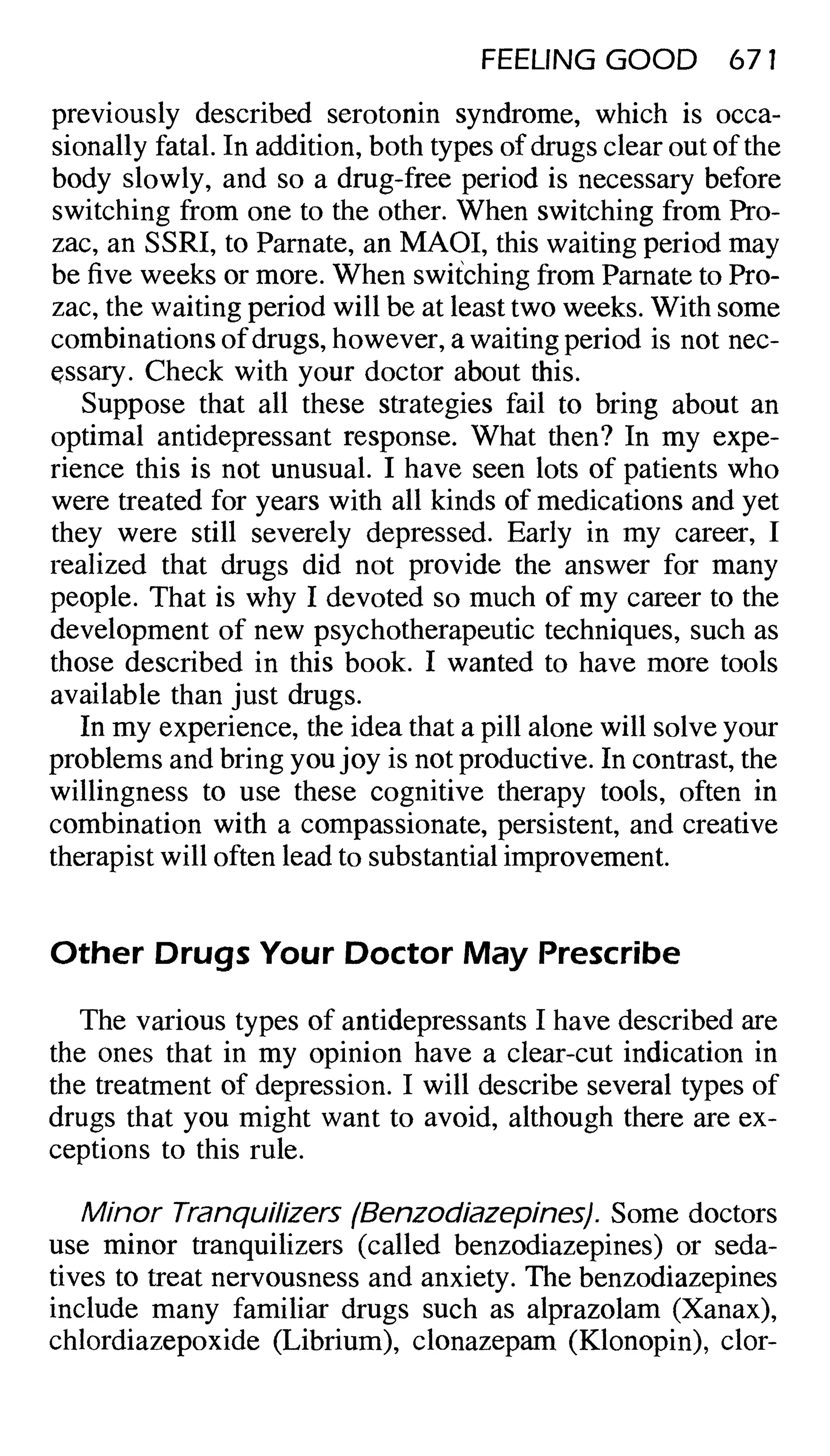 Feeling good the new mood therapy david burns