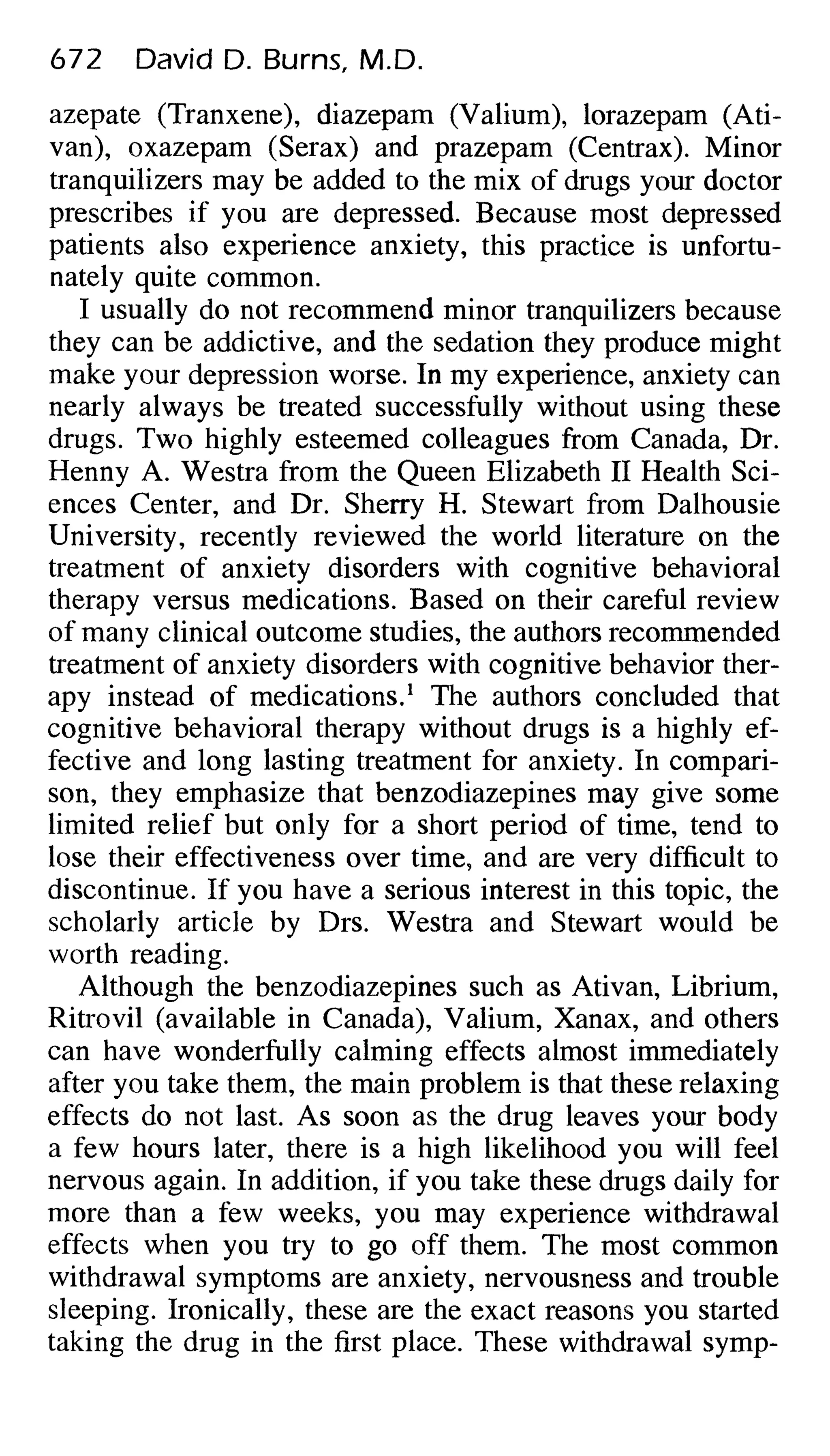 Feeling good the new mood therapy david burns