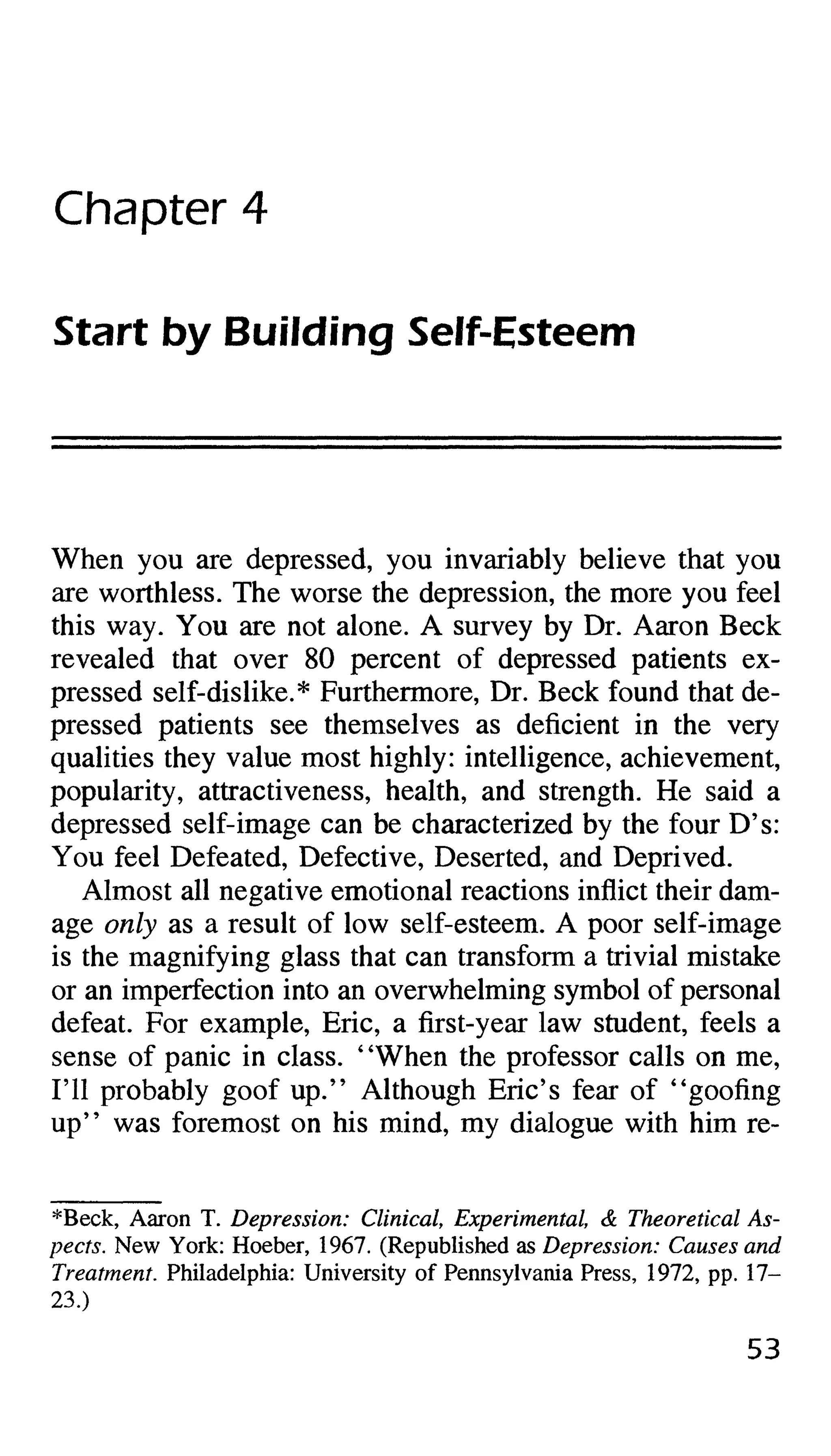 Feeling good the new mood therapy david burns