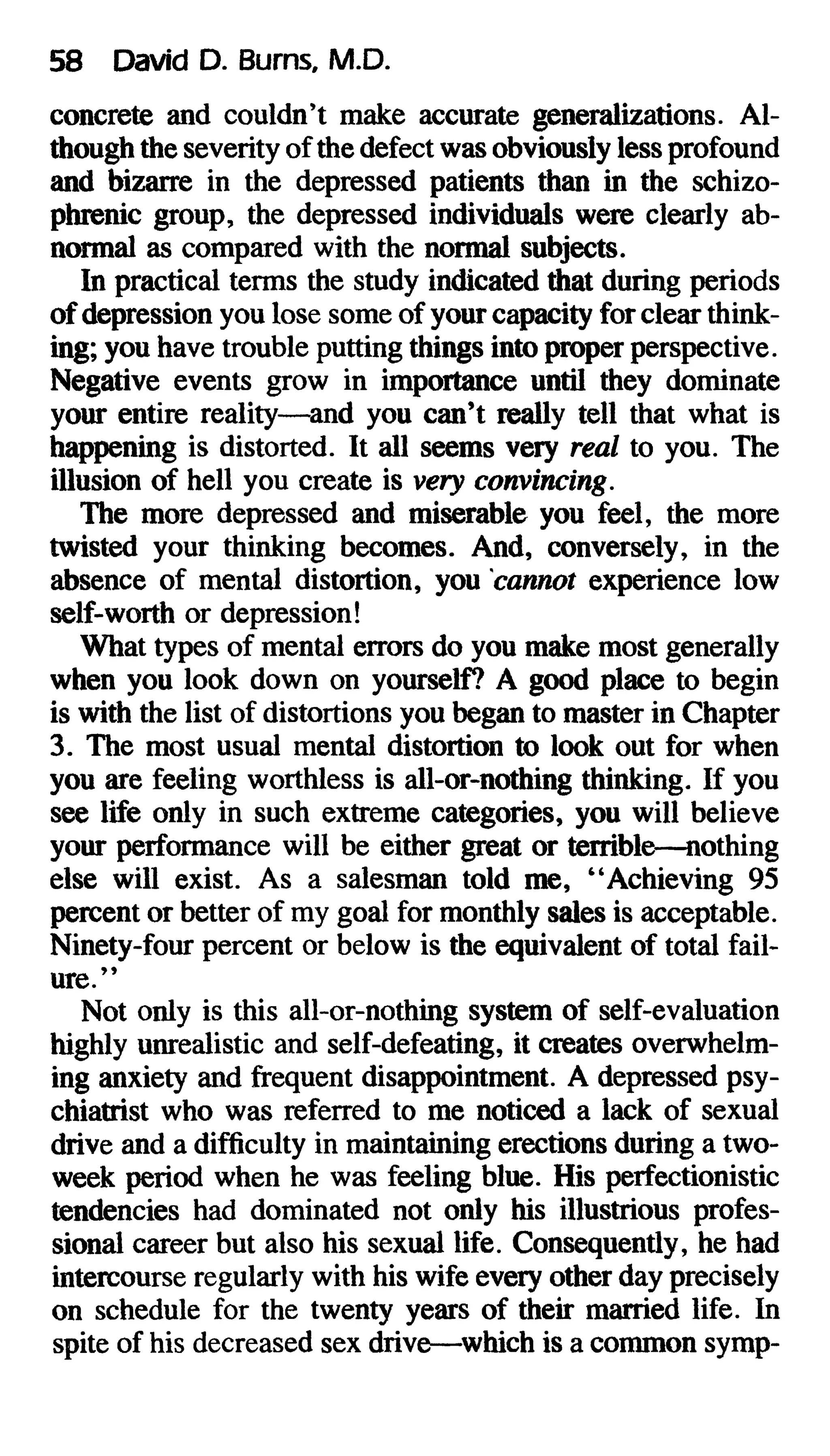 Feeling good the new mood therapy david burns