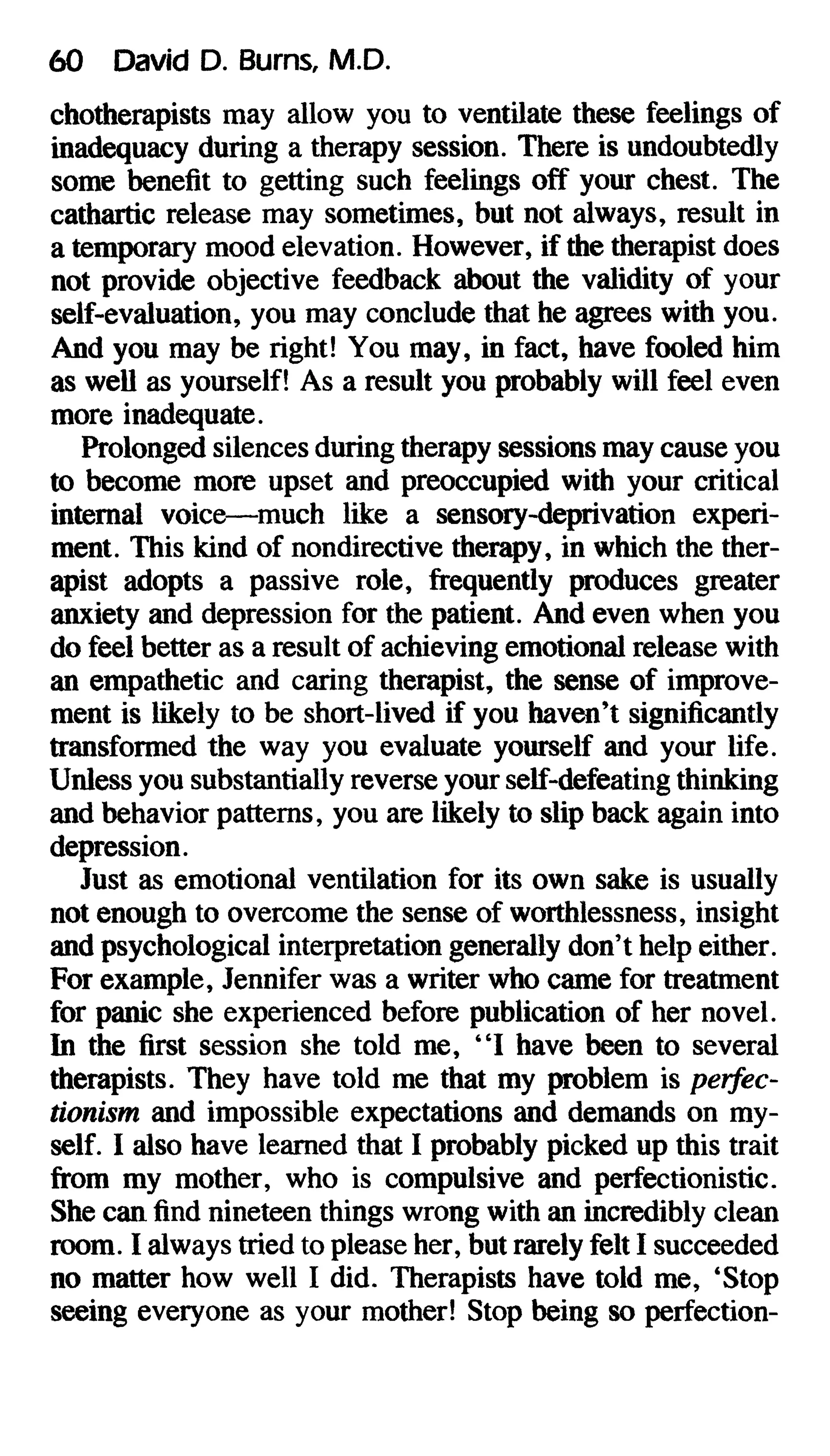 Feeling good the new mood therapy david burns