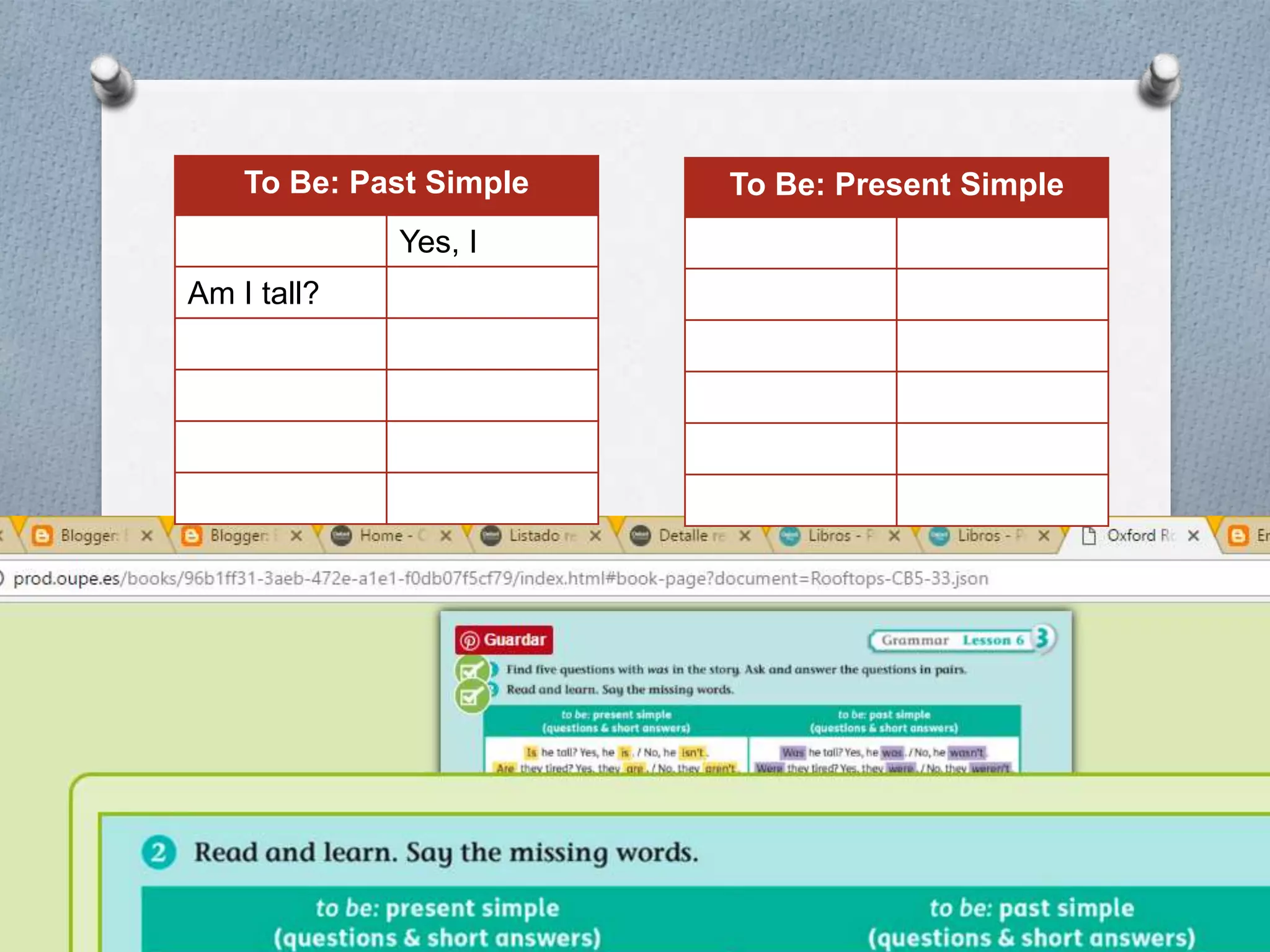 To Be: Past Simple
Yes, I
Am I tall?
To Be: Present Simple