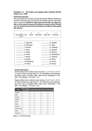 Panas Questionnaire.pdf Feelings and molecules | DOCX