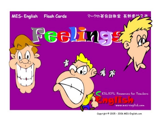 The Feelings Los Sentimientos En Ingles