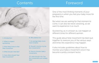 Feeling your baby kick: a fetal movement guide