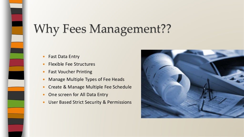 Fee management system