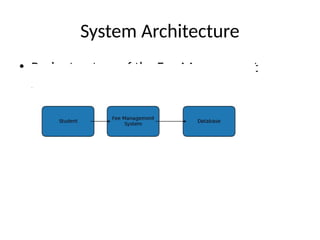 Comprehensive Fee Management System for Educational Institutions ...