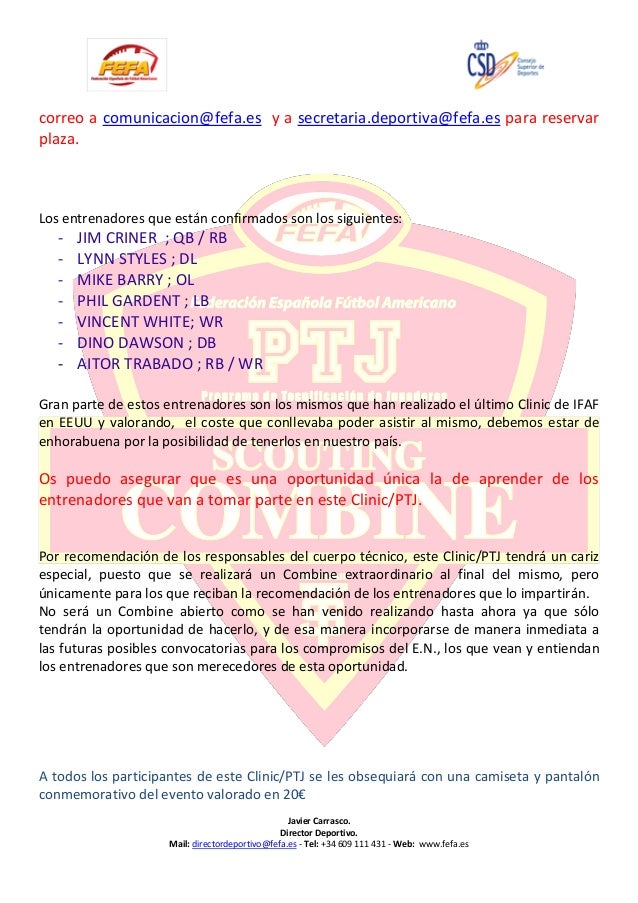 Carta Informativa Clinic/PTJ Pinto. Localización 
