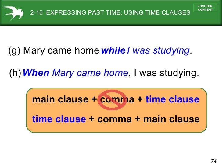 Expressing Past Time Using Time Clauses – ADEX