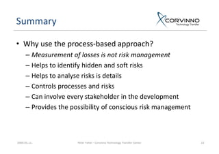 Process Based Risk Management | PDF | Business | Business and Finance