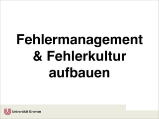 Fehler im Unterricht konstruktiv nutzen