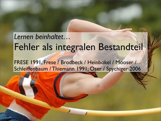 Fehler im Unterricht konstruktiv nutzen