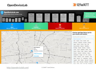 © 121WATT - André Goldmann
http://opendevicelab.com/
OpenDeviceLab
 