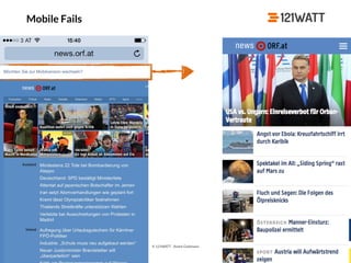 © 121WATT - André Goldmann
Mobile Fails
 