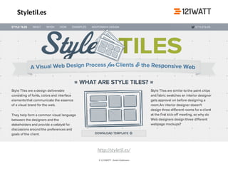 © 121WATT - André Goldmann
Styletil.es
http://styletil.es/
 