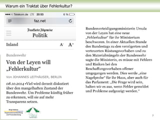 Warum ein Traktat über Fehlerkultur?
7
 