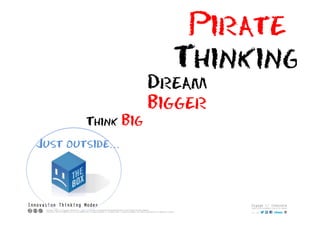Pirate
                        Thinking
                      Dream
                      Bigger
       Think    Big
Just outside…
 