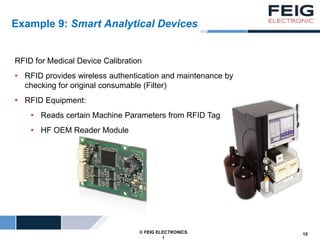 SAFETY CONSIDERATIONS FOR RFID IN HEALTHCARE MEDICAL DEVICES by FEIG ...