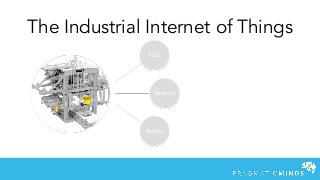 The Industrial Internet of Things
PLCs
Sensors
Actors
 