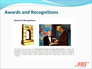 Awards and Recognitions
 