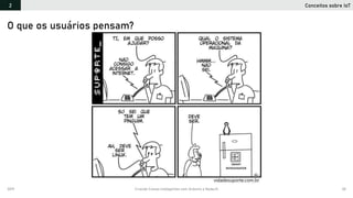 2019 Criando Coisas Inteligentes com Arduino e NodeJS 30
O que os usuários pensam?
Conceitos sobre IoT2
 