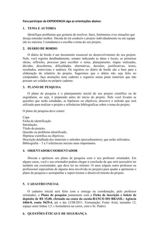 Feira de ciencias 2011